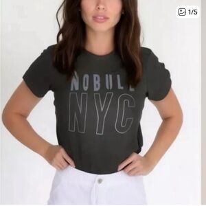NWT NOBULL Women's Charcoal NYC Tee